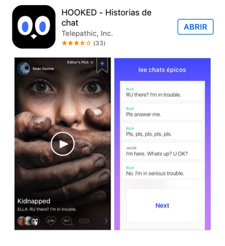 Hooked: historias para lectores y espacio para escritores